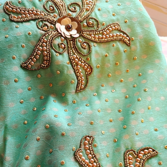 Salwar Kameez Tops - New BANARASI SILK COTTON SUIT SET
